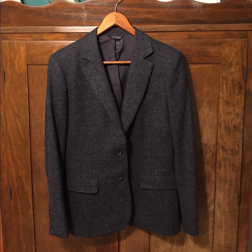 Navy Wool Sports Coat